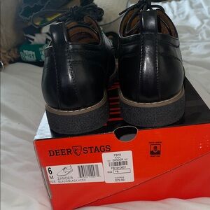 Deer Stags Zander Black Oxford Shoes